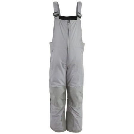 Hudson Baby Unisex Snow Bib Overalls, Charcoal, 12-18 Months