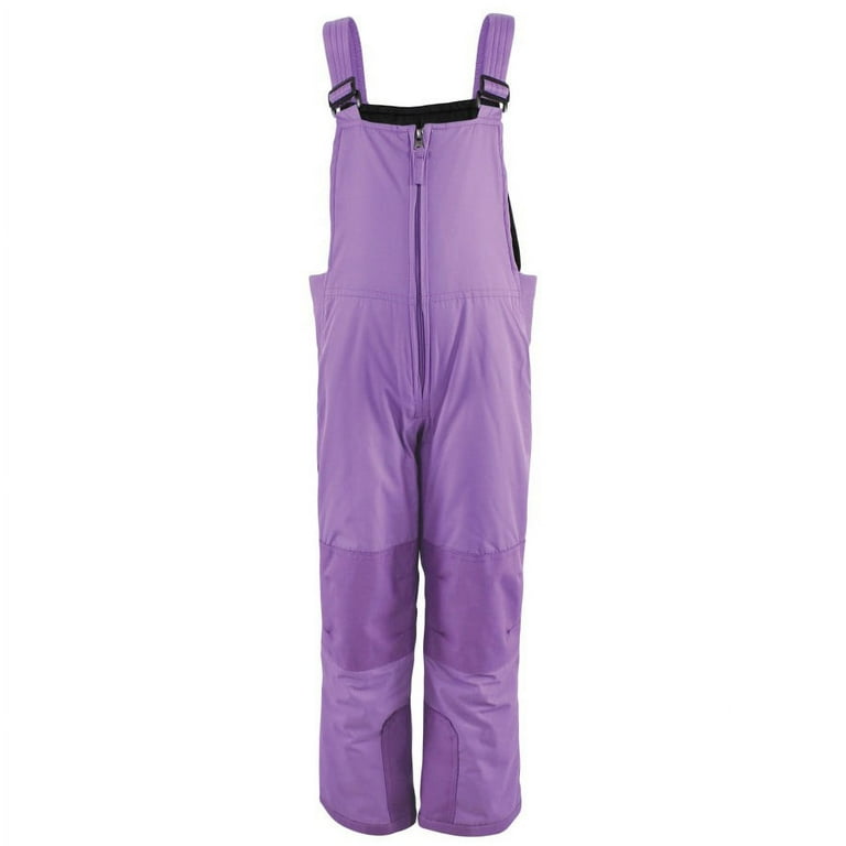 Hudson Baby Unisex Snow Bib Overalls Solid Purple 18 24 Months