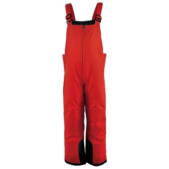 Hudson Baby Unisex Snow Bib Overalls, Solid Red, 5 Toddler