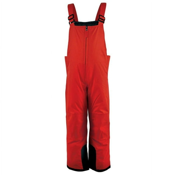 Hudson Baby Unisex Snow Bib Overalls, Solid Red, 5 Toddler