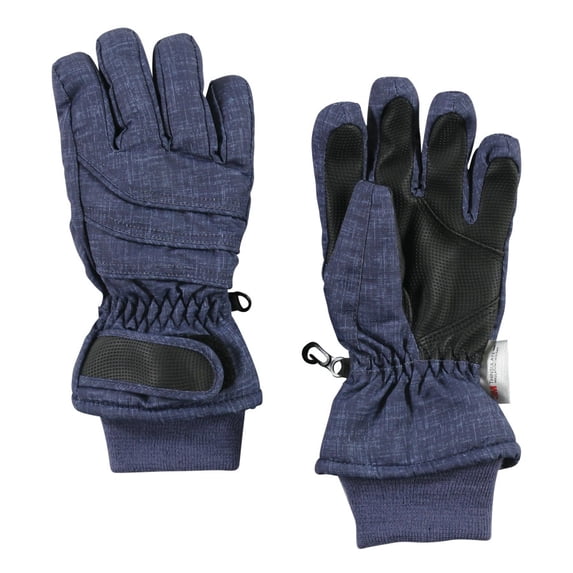 Hudson Baby Unisex Snow Gloves, Heather Navy, 6-8 Years