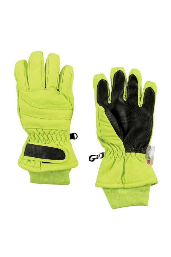 Unisex Snow Gloves, Lime, 3-4 Years