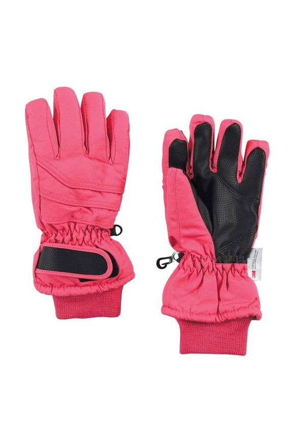 Unisex Snow Gloves, Pink, 5-6 Years