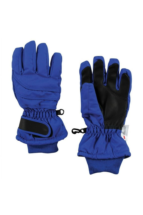 Unisex Snow Gloves, Royal Blue, 6-8 Years