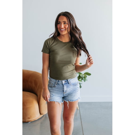 Hudson Basic Tee - Dark Olive