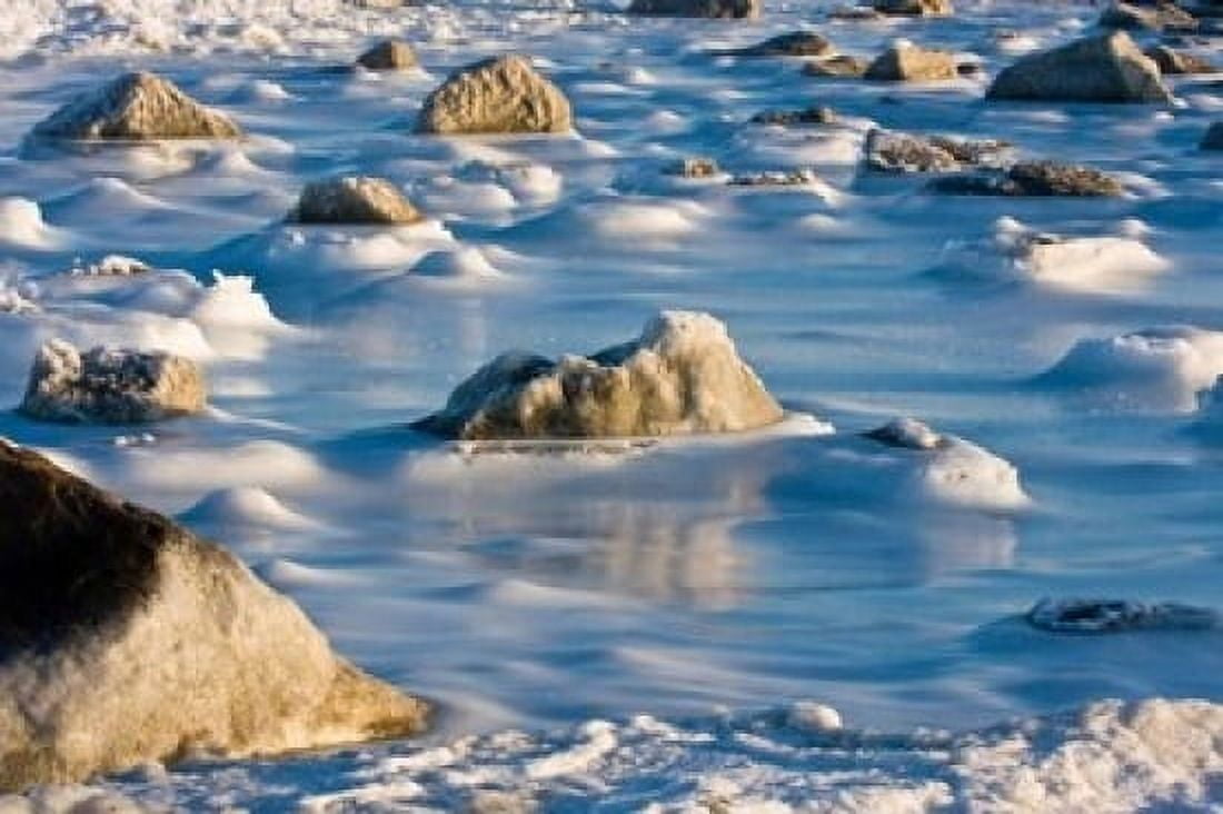 Hudson Bay in the Snow Canvas Art - Jaynes Gallery DanitaDelimont (36 x 24)