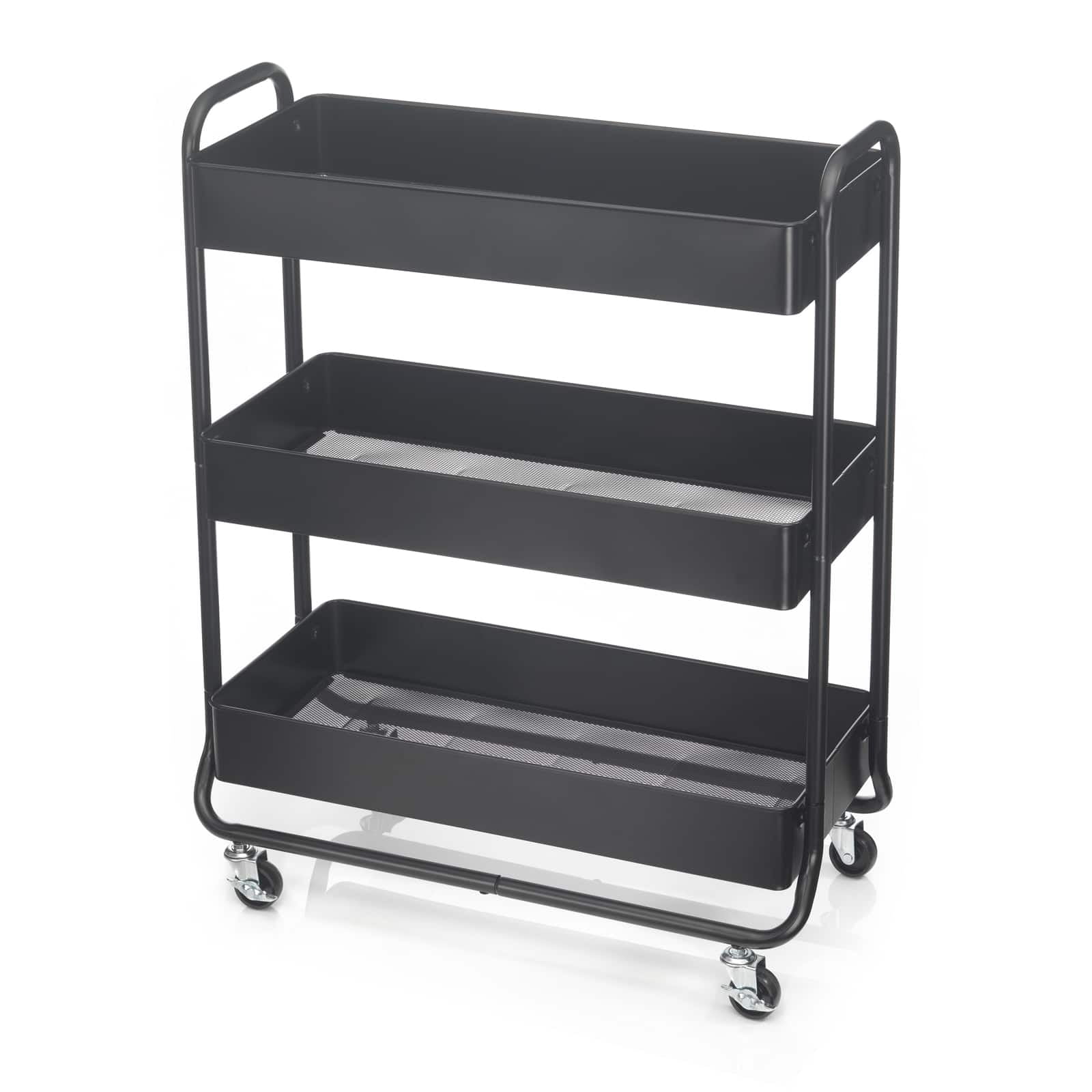 Simply Tidy Essex Rolling Cart with Storage Drawers for Homes and Offices,  Black, 1 Piece - Fred Meyer