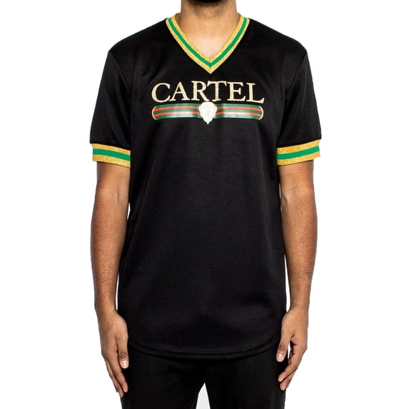 Hudson Cartel Jersey Men's Shortsleeve T-Shirt Black/Gold/Green h1051461-blk
