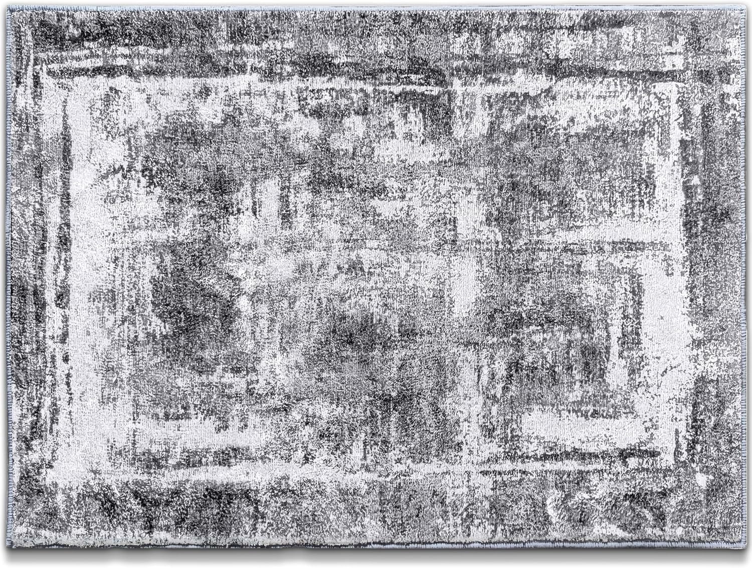 Hudson Comfort 5x6 Area Rug - Living Room Carpet - Machine Washable ...