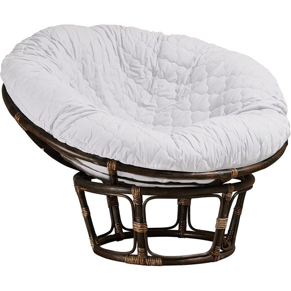 Hudson Comfort Papasan Microfiber Fabric Cushion Cover, 50", White