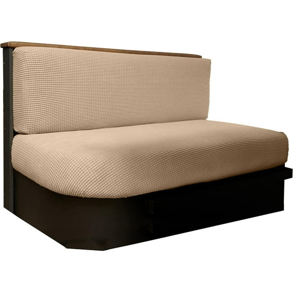 Hudson Comfort RV Dinette Cushion Covers - Microfiber Stretchable Fabric Designed to Fit Wide Variety of Seats - Camper Cushion Slipcovers - Includes 1 Backrest Cover & 1 Bench Cover