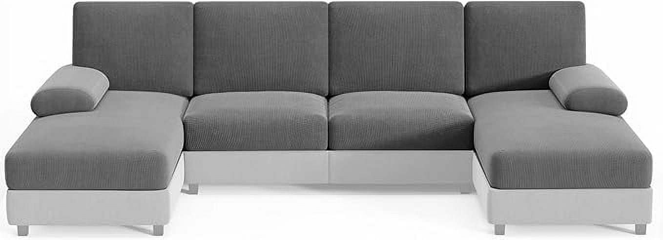 Hudson Comfort U Shaped Sectional Couch Covers – 8-Pcs Super ...