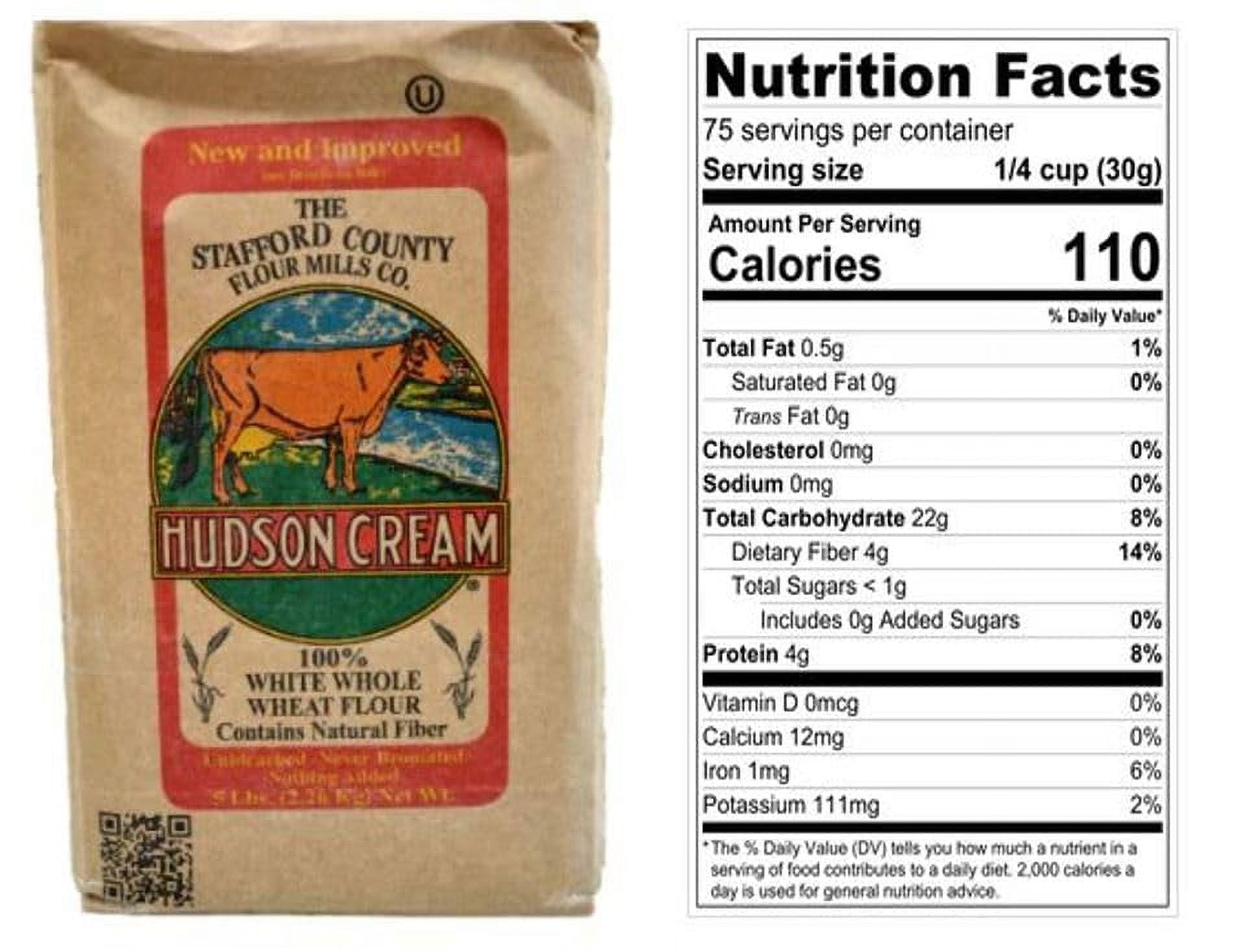 Hudson Cream 100 White Whole Wheat Flour 5 LB
