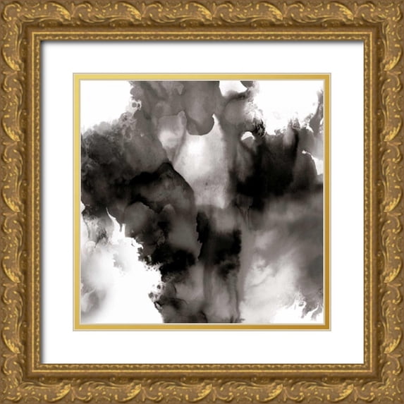 Hudson, Daniela 20x20 Gold Ornate Wood Framed with Double Matting Museum Art Print Titled - Derive Noir II