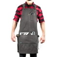 thumbnail image 1 of Hudson Durable Goods - Deluxe Edition (Grey) - Waxed Canvas Tool Apron, 1 of 7