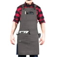 thumbnail image 1 of Hudson Durable Goods - Woodworking Edition - Waxed Canvas Apron - Grey, 1 of 6