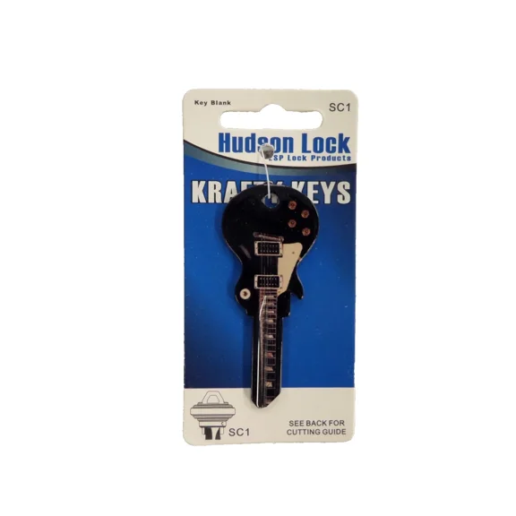 Hudson Electric Guitar House Key Compatible with Schlage and SC1 Locks