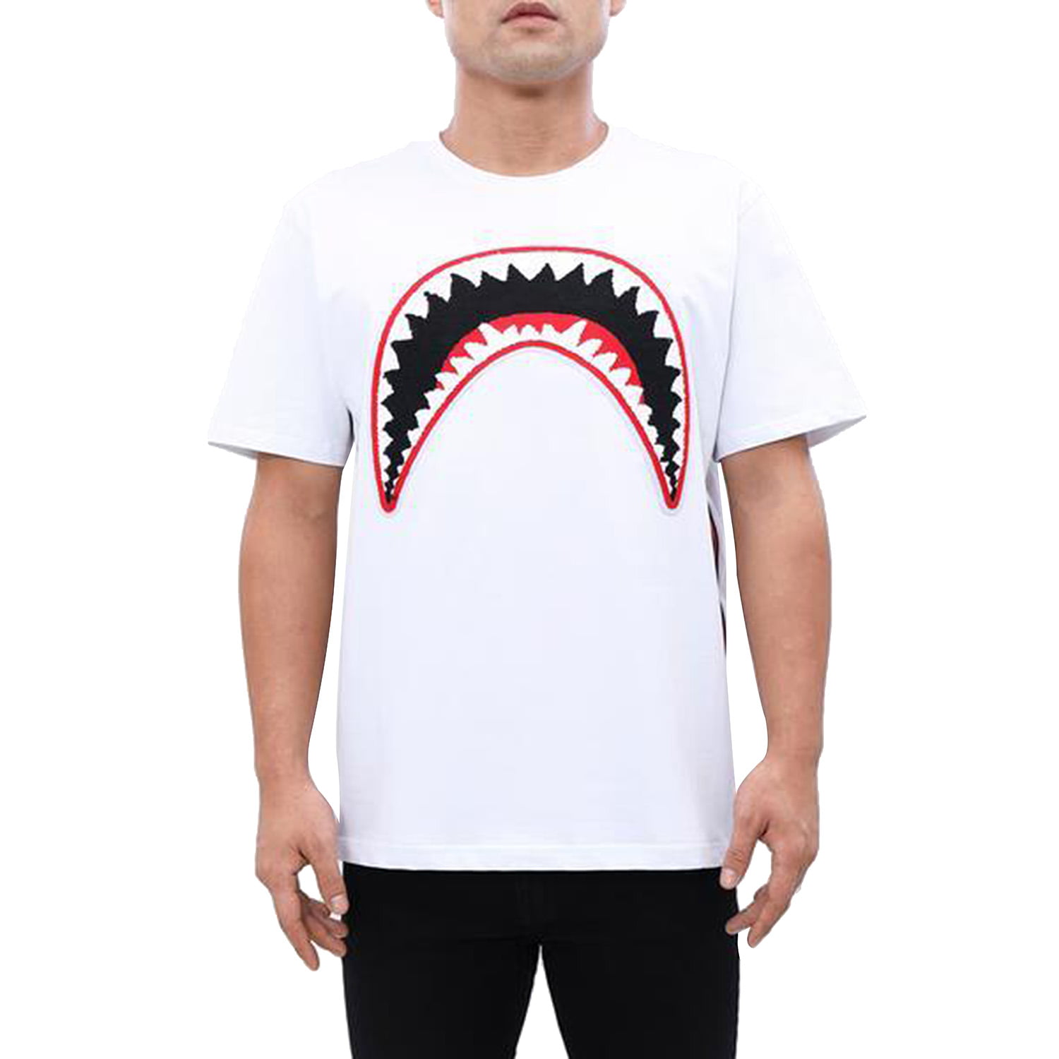 Hudson Eternity Shark Mouth Men's T-Shirt White-Blue E1133198-white 