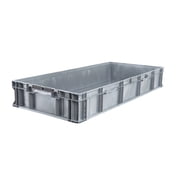 Hudson Exchange 48 x 22.5 x 7.3 25.4 Gallon Straight Wall Handled Storage Container Tote, Gray