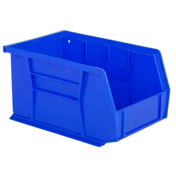 Hudson Exchange 9-1/2" x 6" x 5" Plastic Stackable Storage Bin and Hanging Container (Blue) C30