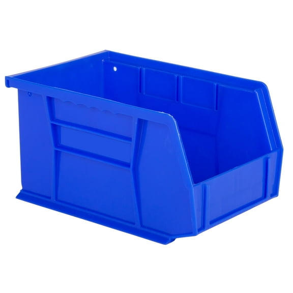 Hudson Exchange 9-1/2" x 6" x 5" Plastic Stackable Storage Bin and Hanging Container (Blue) C31