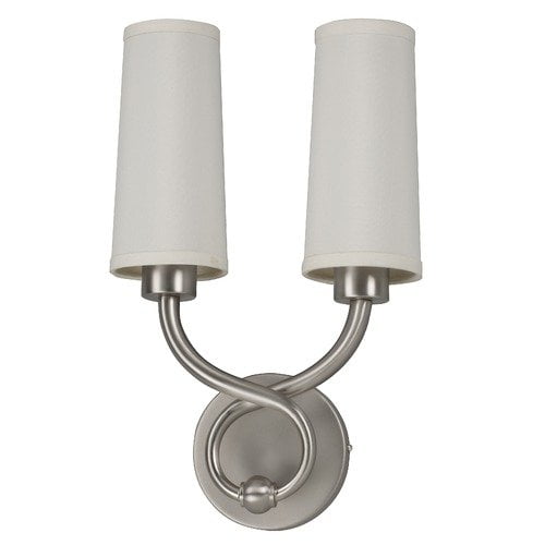 Hudson Fluorescent Wall Sconce in Satin Nickel