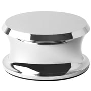 Hudson Hi-Fi BigBen Record Weight Stabilizer with Protective Leather Pad, 13-Ounce Vinyl LP Turntable Clamp, Fits Any Turntables, Chrome