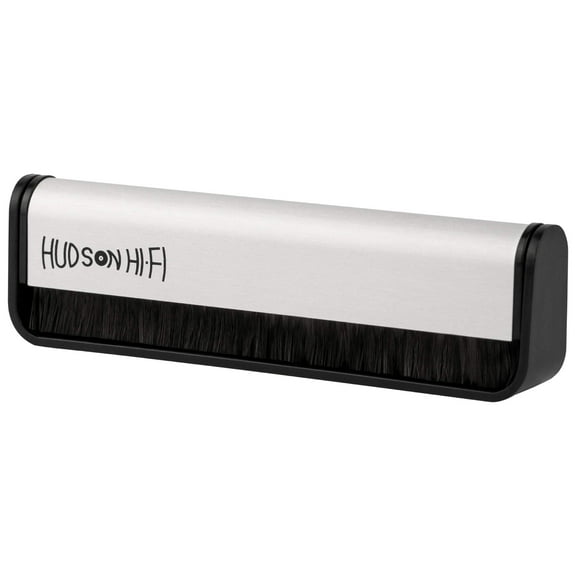 Hudson Hi-Fi Vinyl Record Cleaner Brush - Turntable Carbon Fiber Record Cleaning Brush Acts as a Vinyl Brush for Records - Record Anti Static Brush for LPs