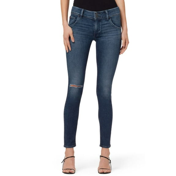 Hudson Jeans Collin Ripped Skinny Jeans In Sea Floor - 25