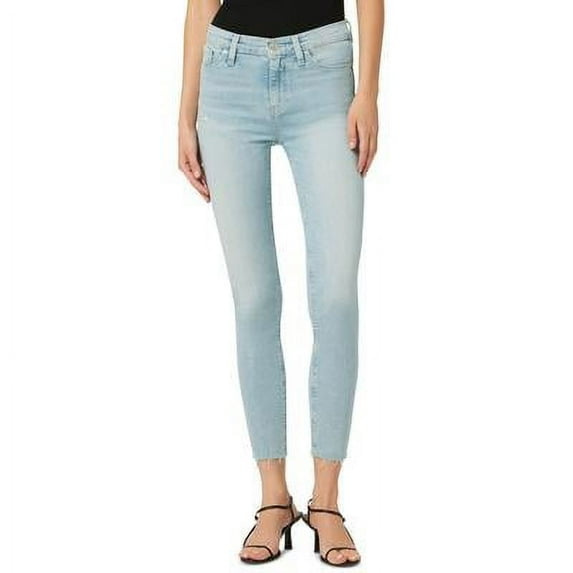 Hudson Jeans Nico Mid-Rise Super Skinny Crop Jeans In Baby Love - 24