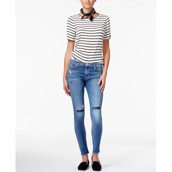 Hudson Jeans Nico Ripped Skinny Jeans Trainmee 25