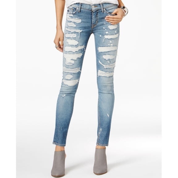 Hudson Nico Ripped Skinny Jeans South Paw 28
