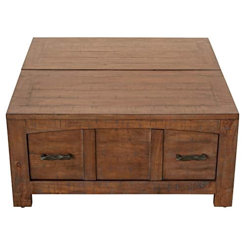 Yosemite Home Decor Hudson Dark Antique Bronze 36-Inch Occasional Square Table