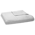 thumbnail image 1 of Hudson Park Luxe Block Matelasse Full/Queen Coverlet, Silver, 1 of 3