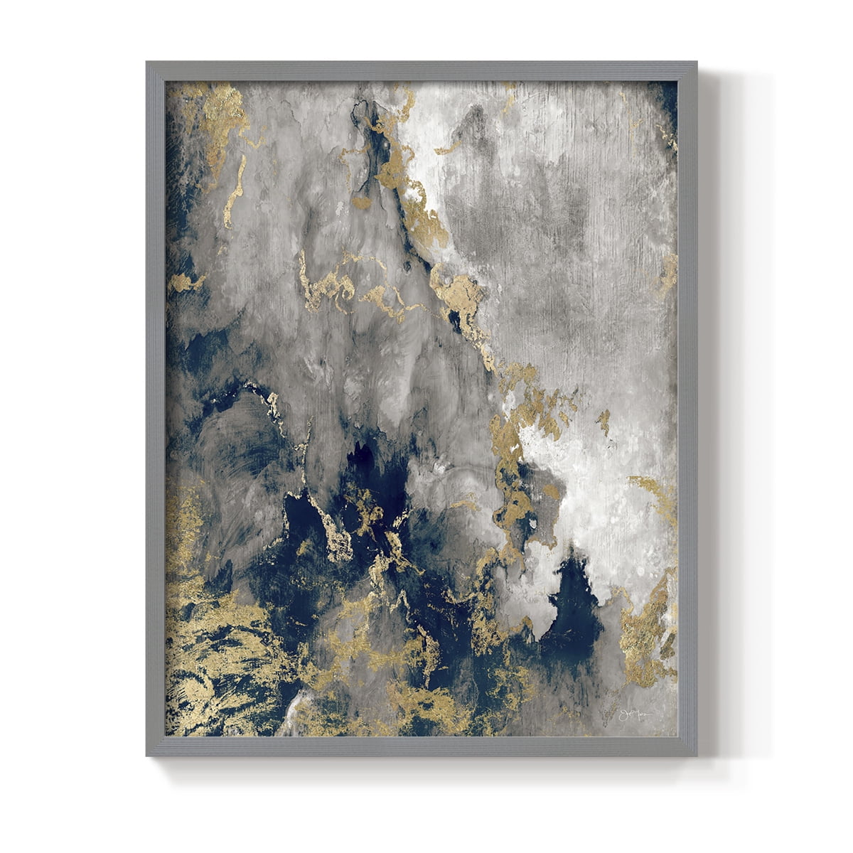 Hudson Path in Gray Solid Wood 8 x 10 Framed Print