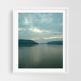 thumbnail image 1 of The Hudson, Peekskill - Peekskill New York Photography Landscape Nature Water Scenic Sunset Minimalist Mountain White Framed Wall Art Print 12 x 16 inches, 1 of 3