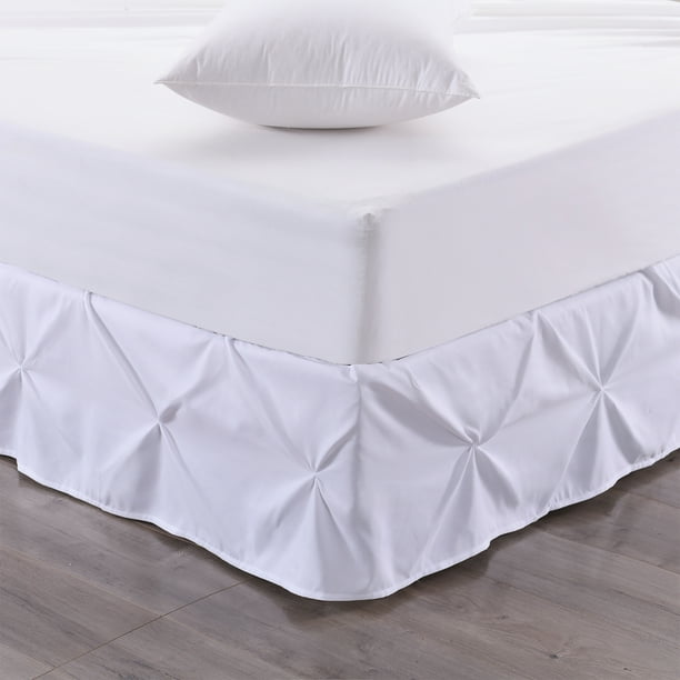 Hudson Pintuck Bed skirt Ruffle 14" Drop