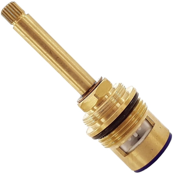 3/4" Ceramic Shower Valve Cartridge, Cold Side Clockwise Close Replacement Cartridge Compatible with Hudson Reed 3 Handle Shower Mixer Valve