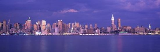 Hudson River NYC New York City New York State USA Canvas Art - Panoramic Images (36 x 12)