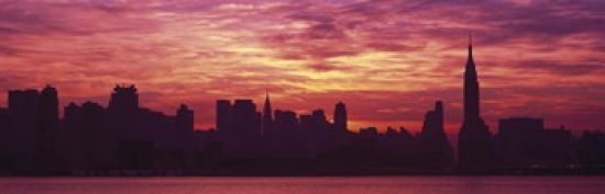 Hudson River New York NYC New York City New York State USA Canvas Art - Panoramic Images (36 x 12)