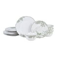 thumbnail image 1 of 222 Fifth Hudson Valley Traditional Green Porcelain Tableware Set, 12 Piece, 1 of 7