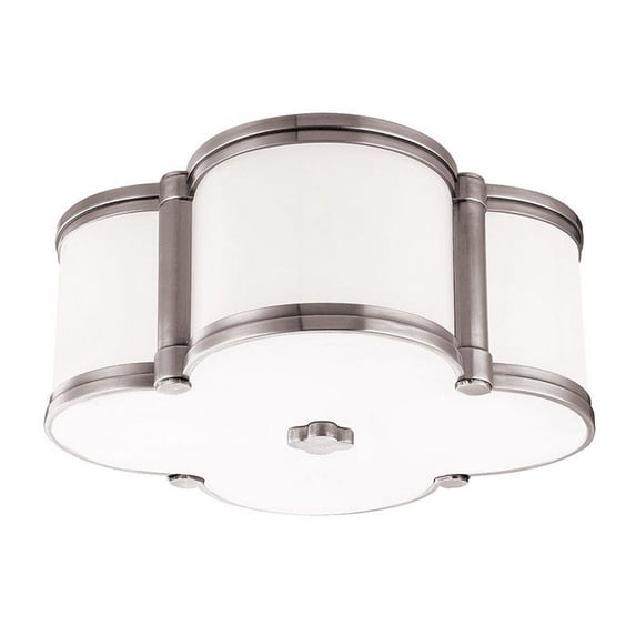 Hudson Valley HV-1212-PN Two-Light Flush Mount Light Fixture Polished Nickel