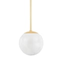 thumbnail image 1 of Hudson Valley Lighting 1313 Burlington 12" Wide Globe Pendant - Brass, 1 of 1