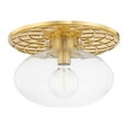 thumbnail image 1 of Hudson Valley Lighting 1418 New Paltz 18" Wide Semi-Flush Ceiling Fixture - Brass, 1 of 3