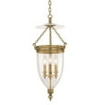 thumbnail image 1 of Hudson Valley Lighting 142 Hanover 3 Light 12" Wide Taper Candle Pendant - Brass, 1 of 2
