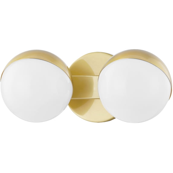 Hudson Valley Lighting 1662-AGB Bath Lighting Aged Brass Steel Lodi