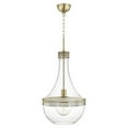 thumbnail image 1 of Hudson Valley Lighting 1814 Hagen 1 Light 14" Wide Pendant - Brass, 1 of 7