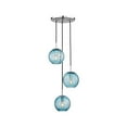 thumbnail image 1 of Hudson Valley Lighting 2033 Rousseau 3 Light 14" Wide Multi Light Pendant - Blue, 1 of 6