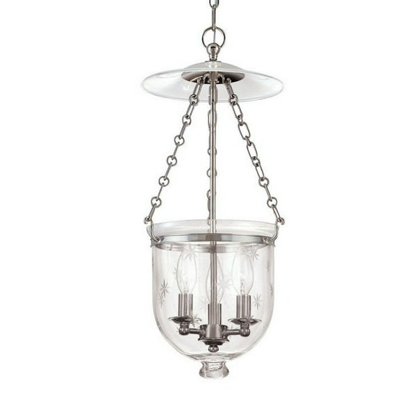 Hudson Valley Lighting 252HN-C3 Hampton 3 Light Pendant,Historic Nickel/C3