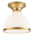 thumbnail image 1 of Hudson Valley Lighting 2612AGB Randolph 1 Light Semi Flush,Aged Brass, 1 of 2